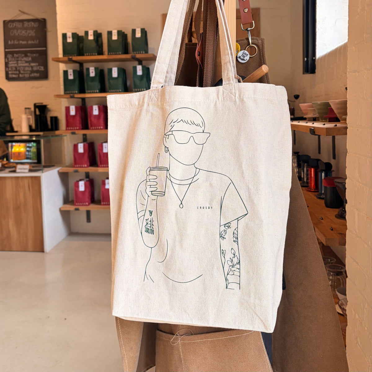 Crosby Coffee Organic Tote Bag