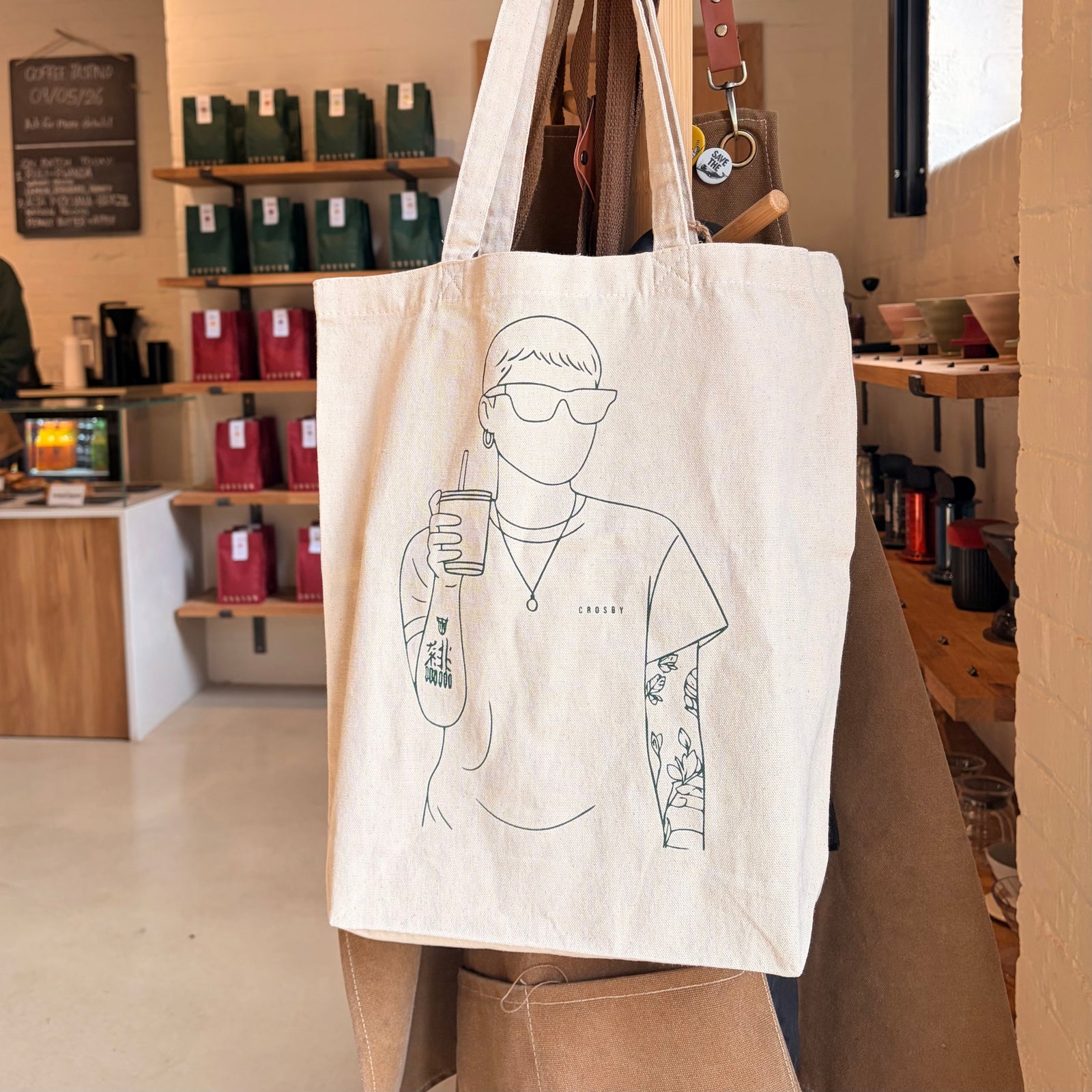 Crosby Coffee Organic Tote Bag