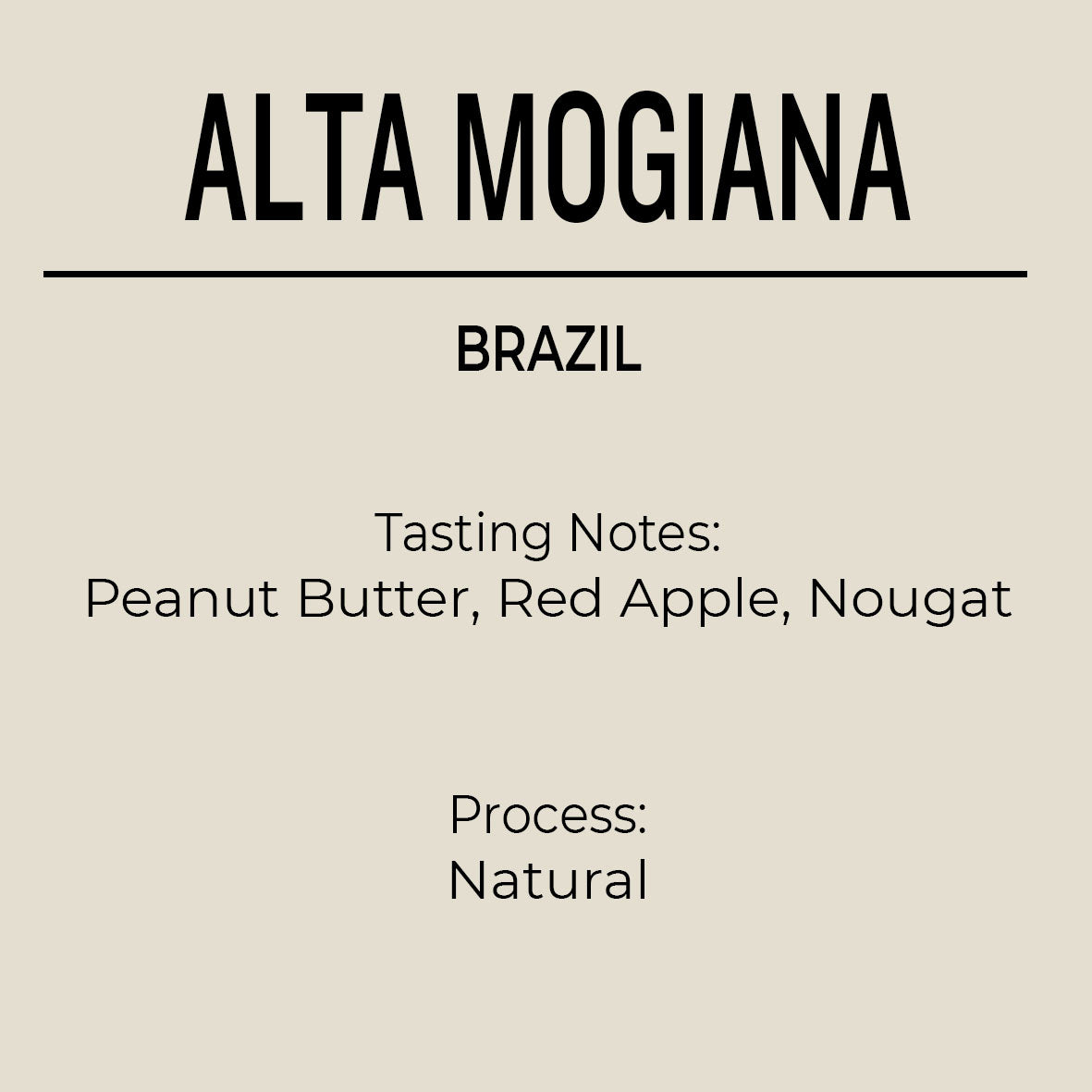 Brazil, Alta Mogiana (Peaberry)