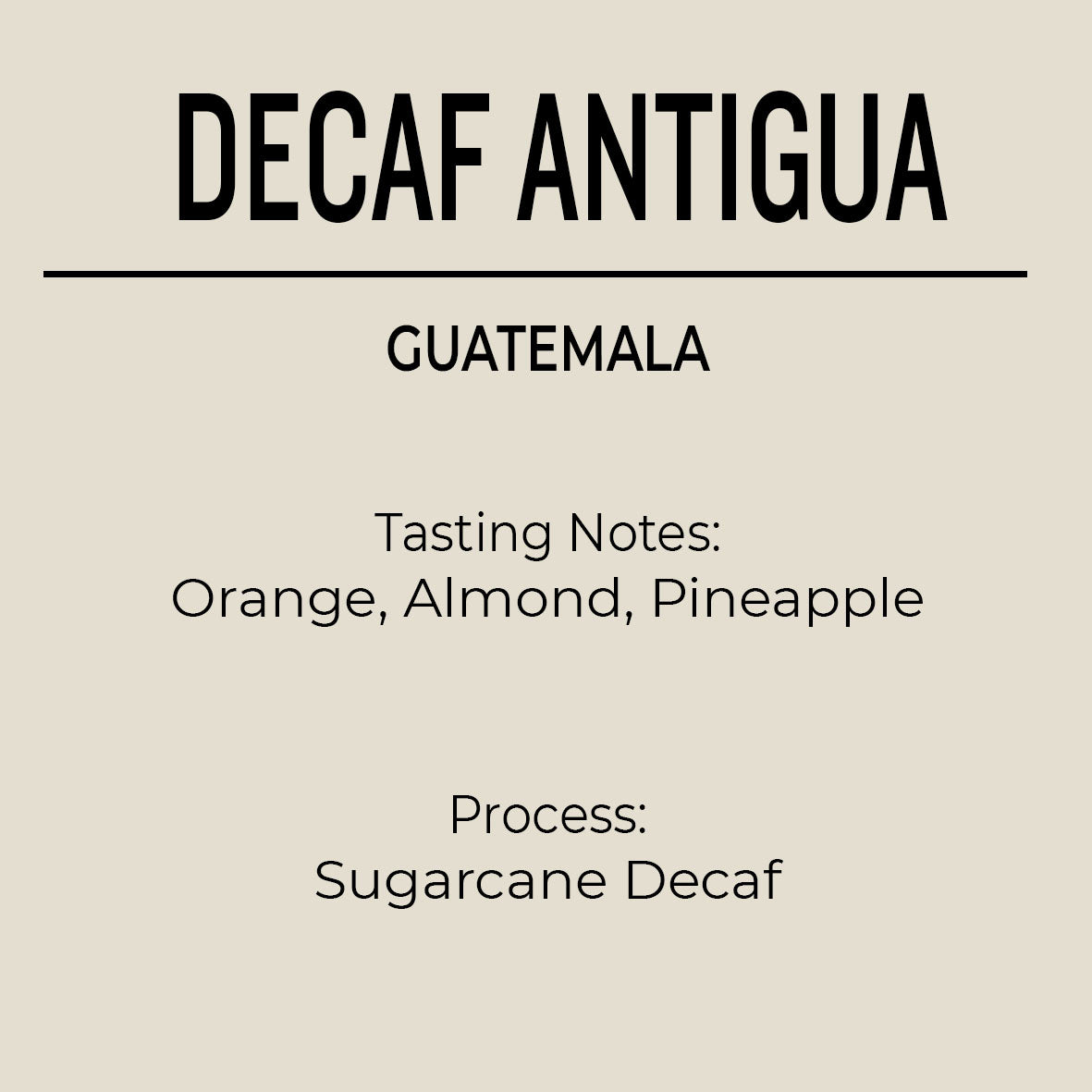 Decaf Antigua