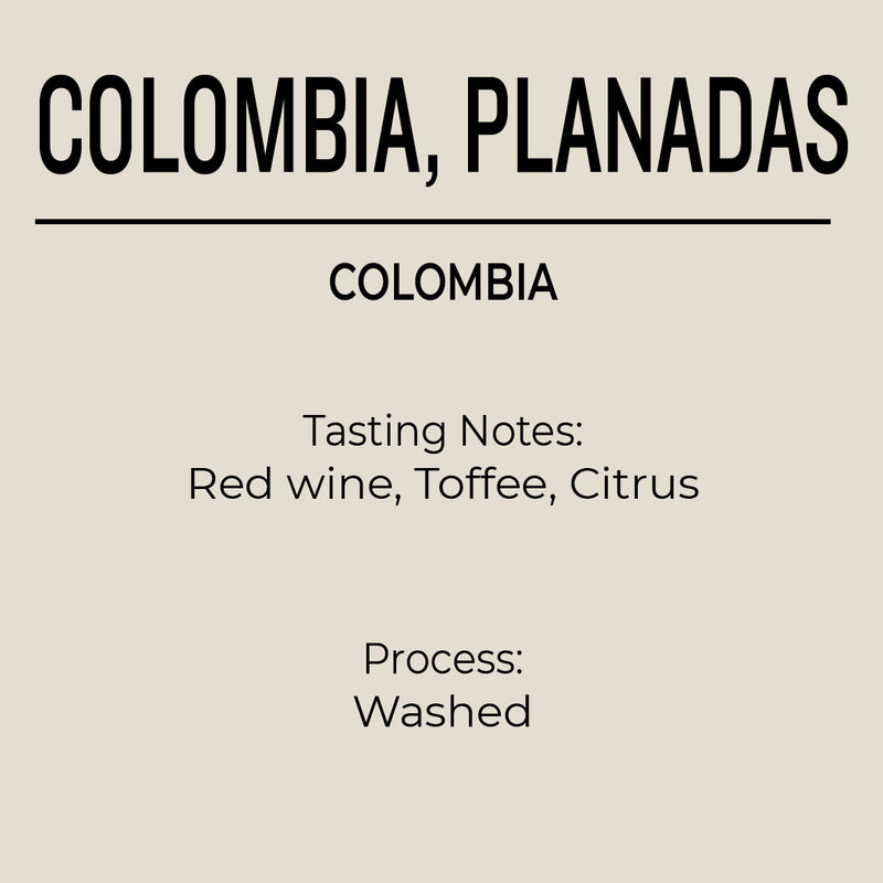 Colombia Tolima Planadas coffee
