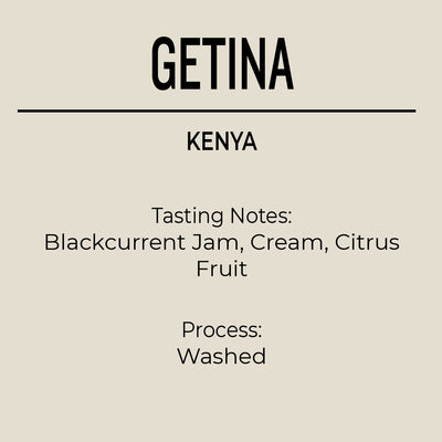 Kenya Nyeri County Getina Coffee