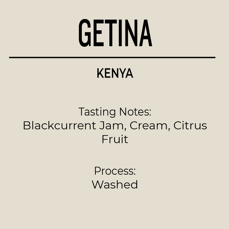 Kenya Nyeri County Getina Coffee