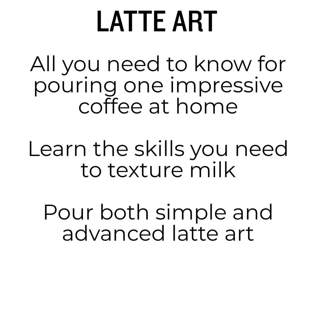 Latte Art Course