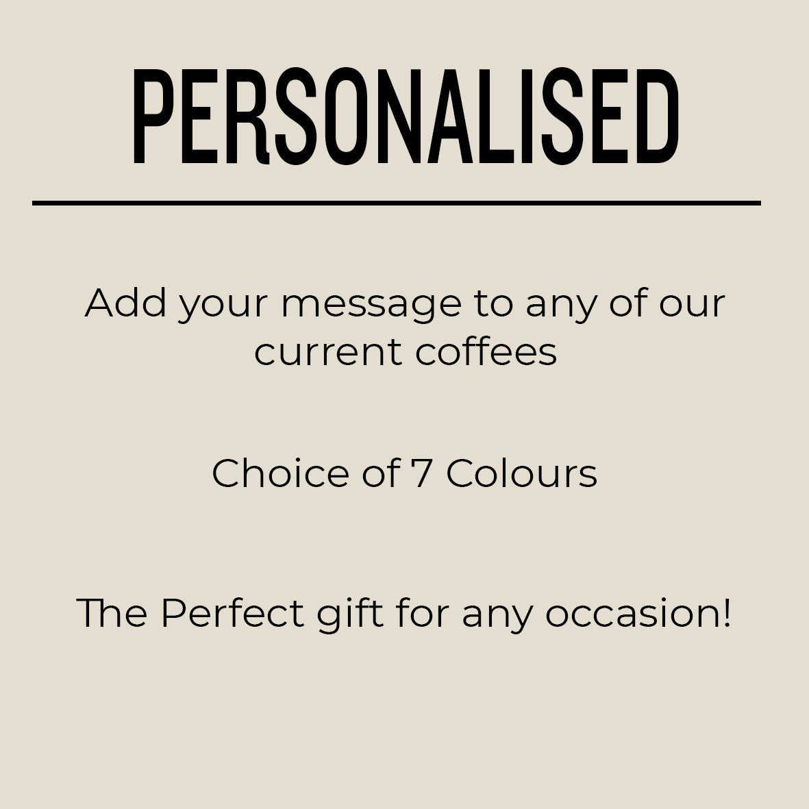 Personalised Coffee Bag