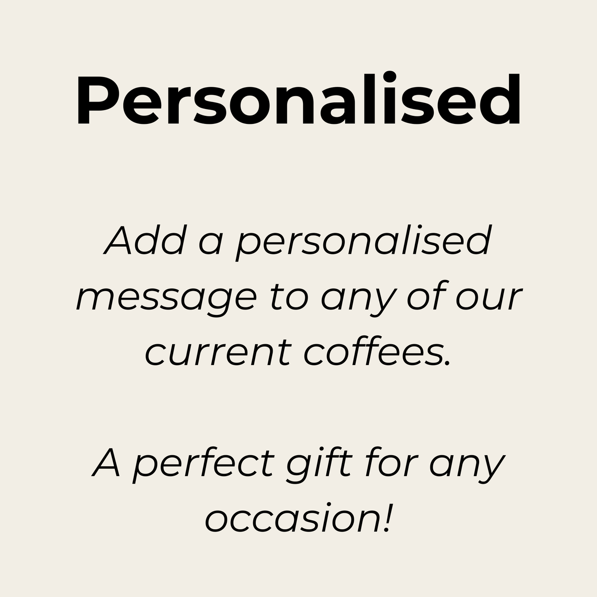 Personalised Coffee Bag